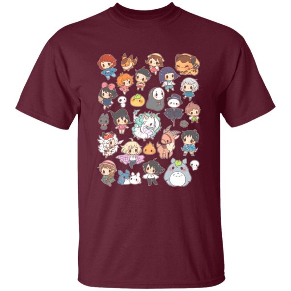 Soot Balls Totoro - Ghibli Characters Cute Chibi Collection T Shirt-Apparel, Howl's Moving Castle, Kiki's Delivery Service, My Neighbor Totoro, ponyo, princess mononoke, Soot Balls Totoro, Spirited Away, Tshirt