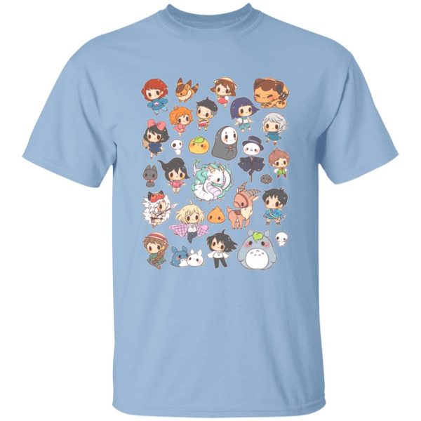 Soot Balls Totoro - Ghibli Characters Cute Chibi Collection T Shirt-Apparel, Howl's Moving Castle, Kiki's Delivery Service, My Neighbor Totoro, ponyo, princess mononoke, Soot Balls Totoro, Spirited Away, Tshirt