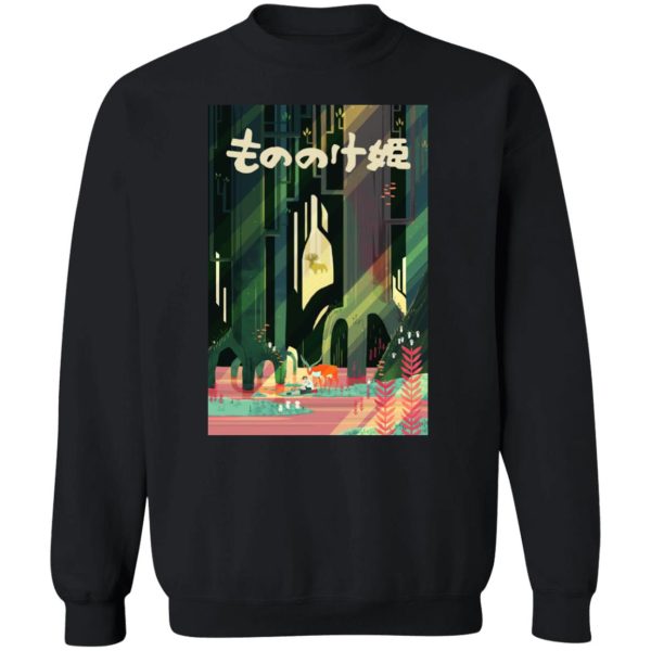 Princess Mononoke Tattoo - Mononoke and Ashitaka by The River Sweatshirt-Princess Mononoke Tattoo