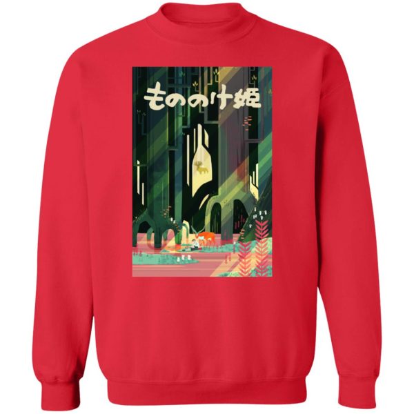 Princess Mononoke Tattoo - Mononoke and Ashitaka by The River Sweatshirt-Princess Mononoke Tattoo