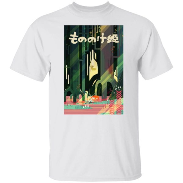 Princess Mononoke-ashitaka - Mononoke and Ashitaka by The River T Shirt-Princess Mononoke Ashitaka