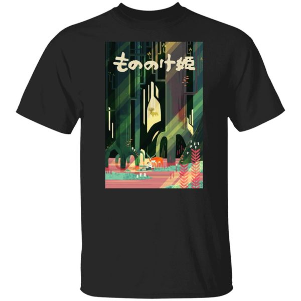 Princess Mononoke-ashitaka - Mononoke and Ashitaka by The River T Shirt-Princess Mononoke Ashitaka