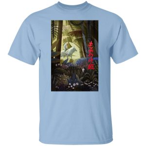 Princess Mononoke Movie Poster - Mononoke and The Wolf in The Jungle T Shirt-Princess Mononoke Movie Poster