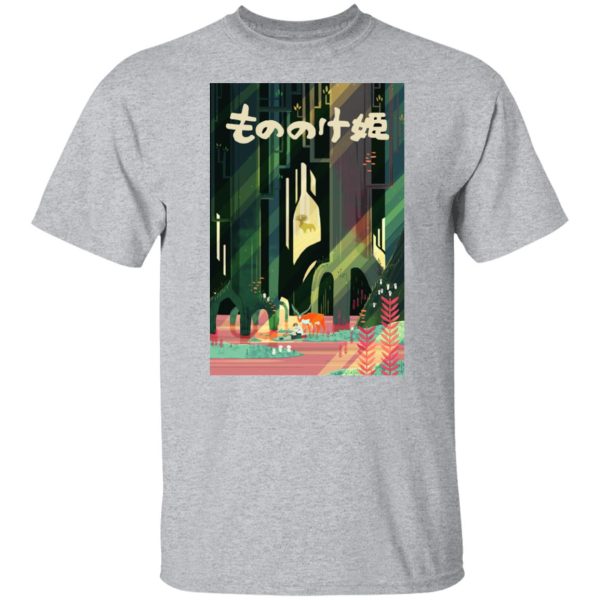 Princess Mononoke-ashitaka - Mononoke and Ashitaka by The River T Shirt-Princess Mononoke Ashitaka