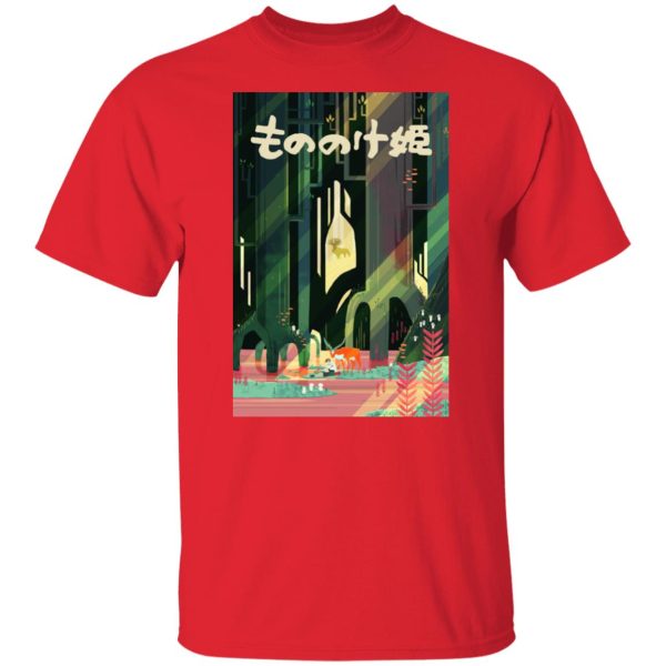 Princess Mononoke-ashitaka - Mononoke and Ashitaka by The River T Shirt-Princess Mononoke Ashitaka