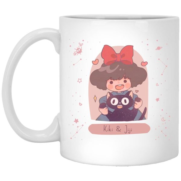 Watch Kiki's Delivery Service - Kiki and Jiji cute Fanart Mug-House Decor, Kiki's Delivery Service, Mug, Watch Kiki's Delivery Service