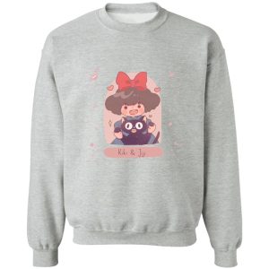 Cat From Kiki's Delivery Service Name - Kiki and Jiji cute Fanart Sweatshirt-Apparel, Cat From Kiki's Delivery Service Name, Kiki's Delivery Service, Sweatshirt