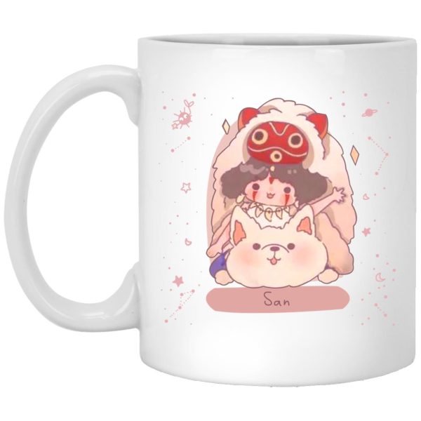 Princess Mononoke Spirits - Mononoke Princess – San Fanart Mug-House Decor, Mug, princess mononoke, Princess Mononoke Spirits