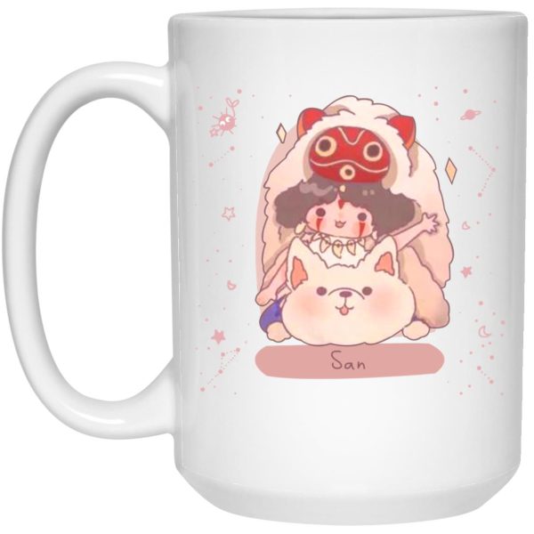 Princess Mononoke Spirits - Mononoke Princess – San Fanart Mug-House Decor, Mug, princess mononoke, Princess Mononoke Spirits