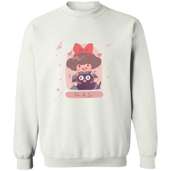 Cat From Kiki's Delivery Service Name - Kiki and Jiji cute Fanart Sweatshirt-Apparel, Cat From Kiki's Delivery Service Name, Kiki's Delivery Service, Sweatshirt