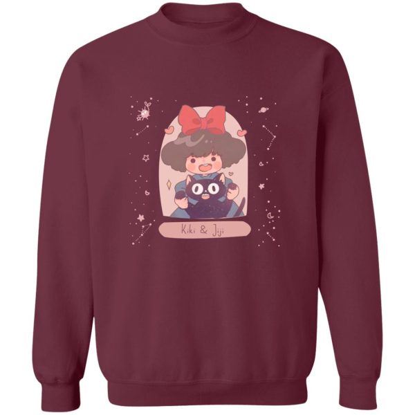 Cat From Kiki's Delivery Service Name - Kiki and Jiji cute Fanart Sweatshirt-Apparel, Cat From Kiki's Delivery Service Name, Kiki's Delivery Service, Sweatshirt