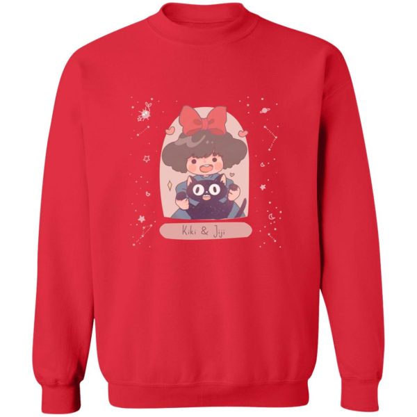 Cat From Kiki's Delivery Service Name - Kiki and Jiji cute Fanart Sweatshirt-Apparel, Cat From Kiki's Delivery Service Name, Kiki's Delivery Service, Sweatshirt