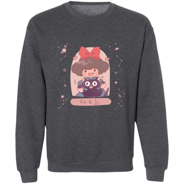 Cat From Kiki's Delivery Service Name - Kiki and Jiji cute Fanart Sweatshirt-Apparel, Cat From Kiki's Delivery Service Name, Kiki's Delivery Service, Sweatshirt