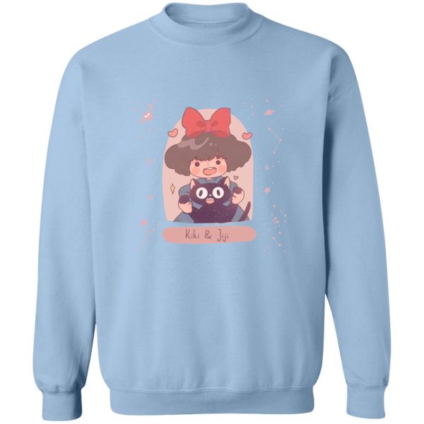 Cat From Kiki's Delivery Service Name - Kiki and Jiji cute Fanart Sweatshirt-Apparel, Cat From Kiki's Delivery Service Name, Kiki's Delivery Service, Sweatshirt