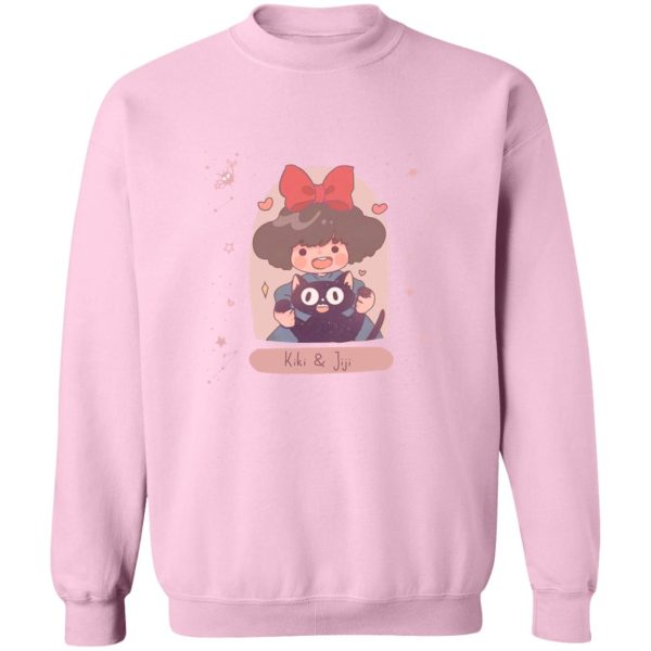 Cat From Kiki's Delivery Service Name - Kiki and Jiji cute Fanart Sweatshirt-Apparel, Cat From Kiki's Delivery Service Name, Kiki's Delivery Service, Sweatshirt