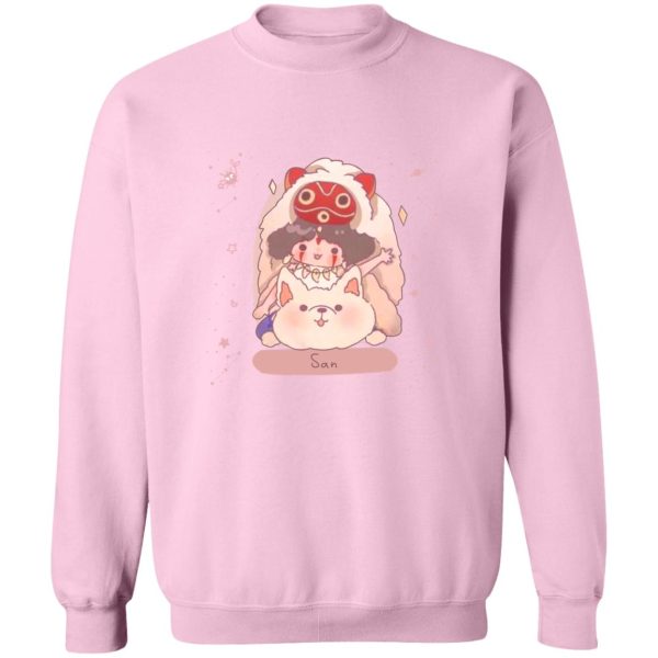 Princess Mononoke With Wolf - Mononoke Princess – San Fanart Sweatshirt-Apparel, princess mononoke, Princess Mononoke With Wolf, Sweatshirt