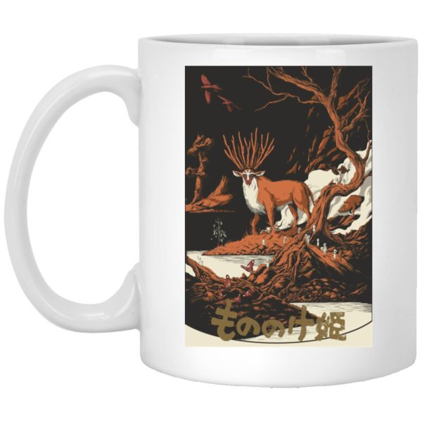 Princess Mononoke Mononoke Hime - Princess Mononoke – Shishigami by the River Mug-Princess Mononoke Mononoke Hime