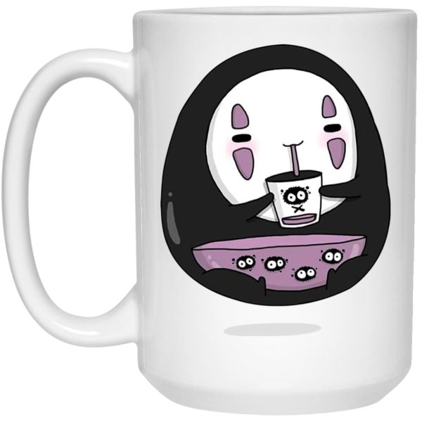 Spirited Away Food - Cute No Face Kaonashi Drinking Tea Mug-House Decor, kaonashi, Mug, no face, Spirited Away Food