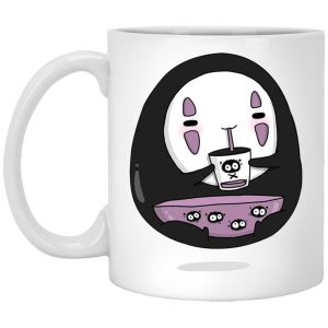 Spirited Away Food - Cute No Face Kaonashi Drinking Tea Mug-House Decor, kaonashi, Mug, no face, Spirited Away Food