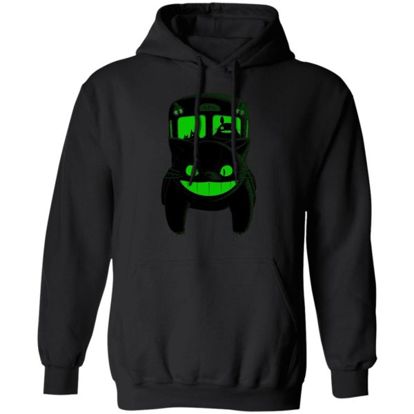 Chat Bus Totoro - My Neighbor Totoro – Neon Catbus Hoodie-Apparel, Chat Bus Totoro, Hoodie, My Neighbor Totoro