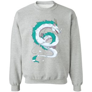 No Face Spirited Away - Haku Dragon Sweatshirt-Apparel, No Face Spirited Away, Spirited Away, Sweatshirt