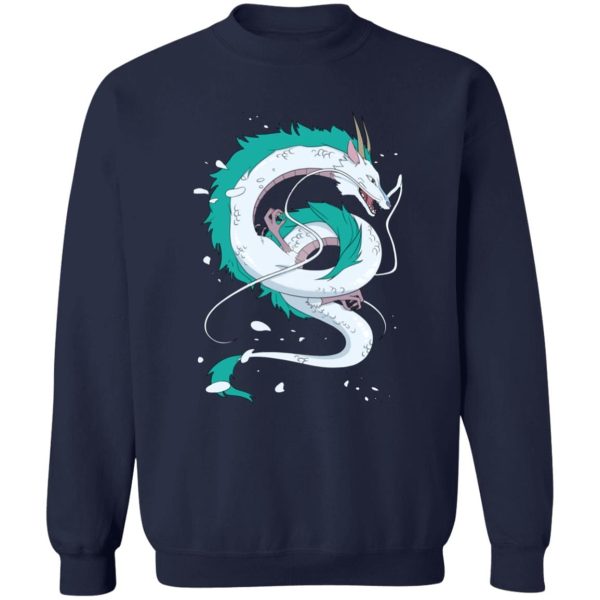 No Face Spirited Away - Haku Dragon Sweatshirt-Apparel, No Face Spirited Away, Spirited Away, Sweatshirt