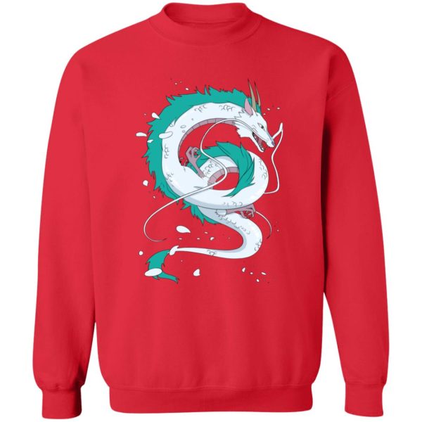 No Face Spirited Away - Haku Dragon Sweatshirt-Apparel, No Face Spirited Away, Spirited Away, Sweatshirt