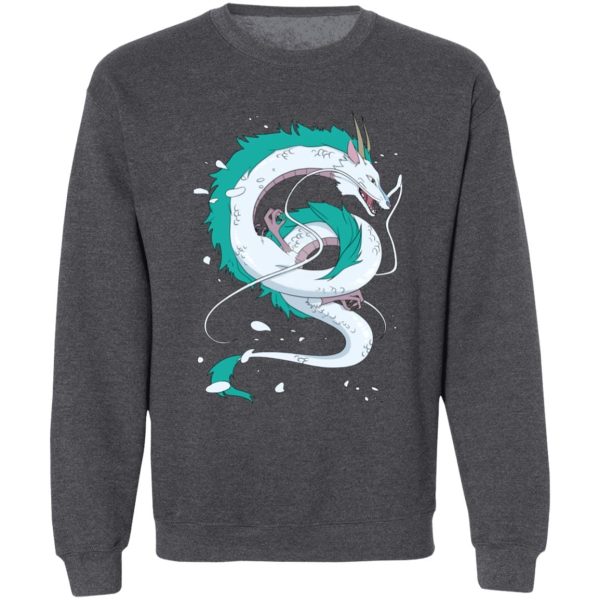 No Face Spirited Away - Haku Dragon Sweatshirt-Apparel, No Face Spirited Away, Spirited Away, Sweatshirt