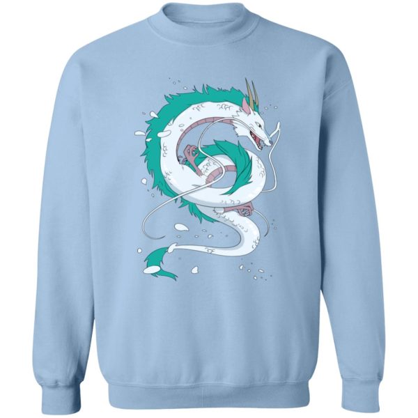 No Face Spirited Away - Haku Dragon Sweatshirt-Apparel, No Face Spirited Away, Spirited Away, Sweatshirt