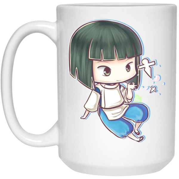 Spirited Away Witch - Spirited Aways Haku Chibi Mug-House Decor, Mug, No Face Spirited Away, Spirited Away, Spirited Away 2001, Spirited Away Witch