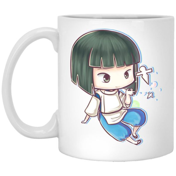 Spirited Away Witch - Spirited Aways Haku Chibi Mug-House Decor, Mug, No Face Spirited Away, Spirited Away, Spirited Away 2001, Spirited Away Witch