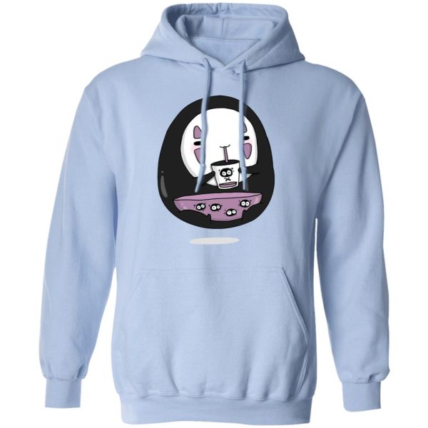 Spirited Away Duck - Cute No Face Kaonashi Drinking Tea Hoodie-Apparel, Hoodie, kaonashi, no face, Spirited Away, Spirited Away Duck