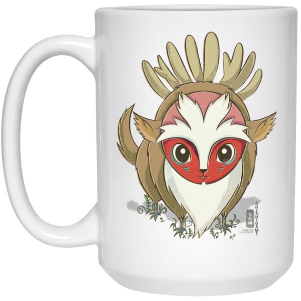 Princess Mononoke Film - Princess Mononoke – Forest Spirit Chibi Mug-House Decor, Mug, princess mononoke, Princess Mononoke Film