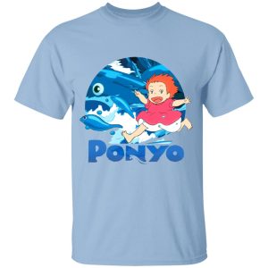 Ponyo English Movie - Ghibli Studio Ponyo On The Waves T Shirt for Kid-Ponyo English Movie