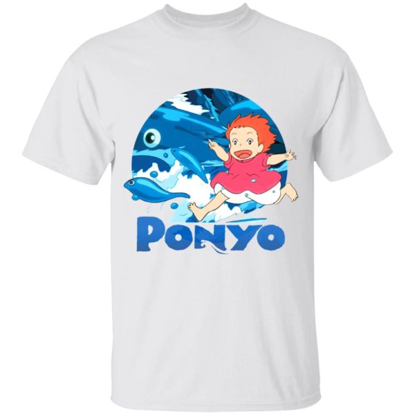 Ponyo English Movie - Ghibli Studio Ponyo On The Waves T Shirt for Kid-Ponyo English Movie