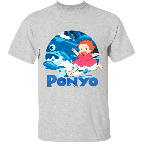 Ponyo English Movie - Ghibli Studio Ponyo On The Waves T Shirt for Kid-Ponyo English Movie