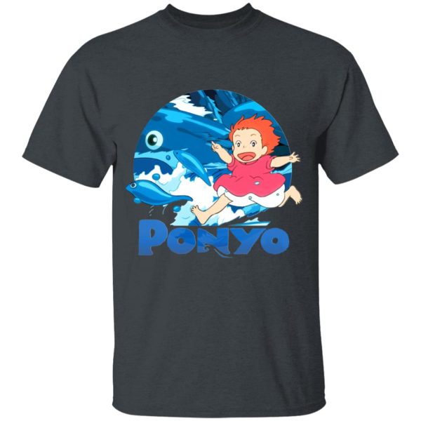 Ponyo English Movie - Ghibli Studio Ponyo On The Waves T Shirt for Kid-Ponyo English Movie