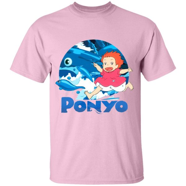 Ponyo English Movie - Ghibli Studio Ponyo On The Waves T Shirt for Kid-Ponyo English Movie