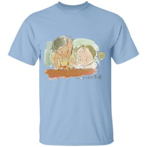 My Neighbor Totoro Soot Sprites - My Neighbor Totoro – Mei & Satsuki Water Color T Shirt for Kid-My Neighbor Totoro Soot Sprites