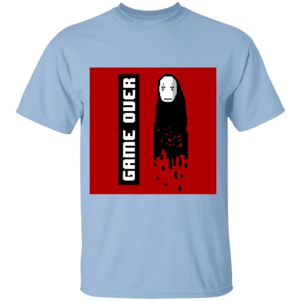 Dust Sprites Spirited Away - Spirited Away No Face 8 BIT Game Over T Shirt for Kid-Dust Sprites Spirited Away