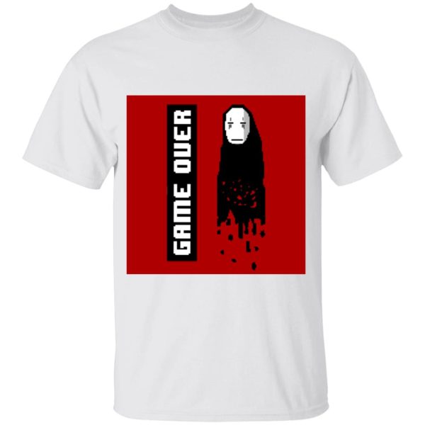 Dust Sprites Spirited Away - Spirited Away No Face 8 BIT Game Over T Shirt for Kid-Dust Sprites Spirited Away