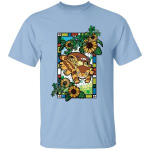 Totoro Poster - My Neighbor Totoro – Cat Bus Stained Glass Art T Shirt for Kid-Totoro Poster