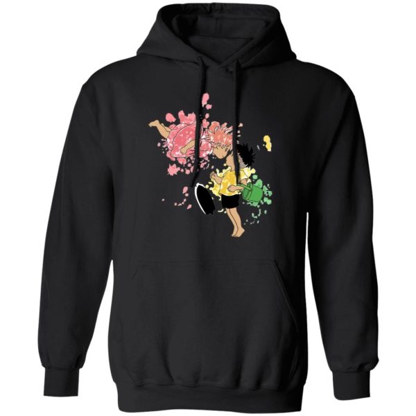 Ponyo Lisa - Ponyo and Sosuke Colorful Hoodie Unisex-Apparel, Hoodie, ponyo, Ponyo Lisa