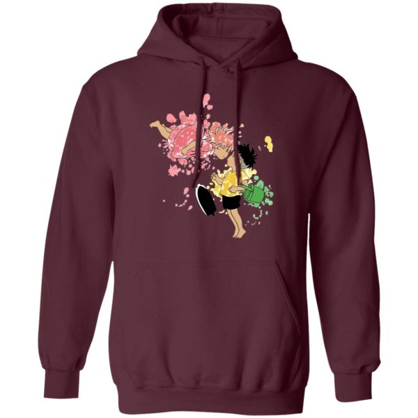 Ponyo Lisa - Ponyo and Sosuke Colorful Hoodie Unisex-Apparel, Hoodie, ponyo, Ponyo Lisa