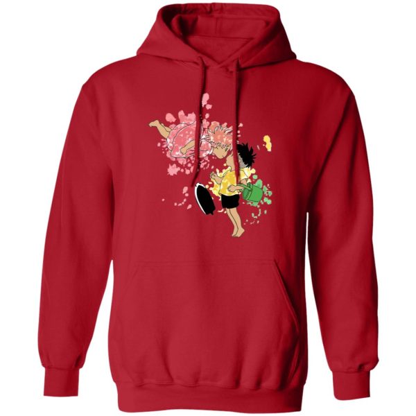 Ponyo Lisa - Ponyo and Sosuke Colorful Hoodie Unisex-Apparel, Hoodie, ponyo, Ponyo Lisa