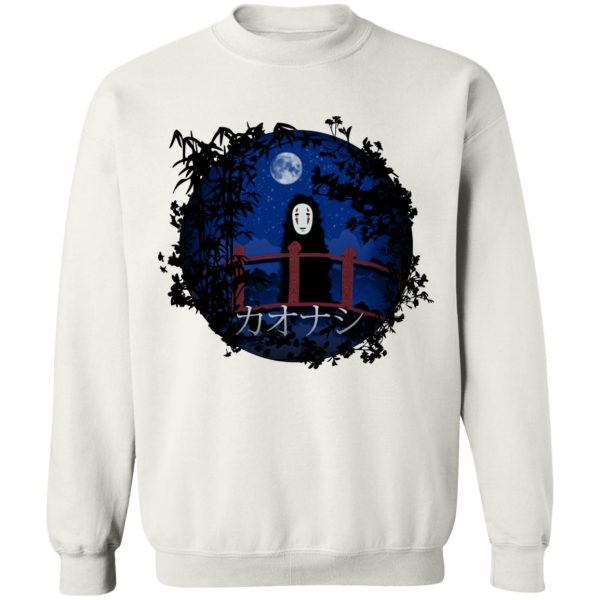 Spirited Away Poster - Spirited Away Kaonashi No Face by the blue Moon Sweatshirt-Apparel, kaonashi, no face, Spirited Away, Spirited Away In Theaters, Spirited Away Poster, Studio Ghibli Spirited Away, Sweatshirt