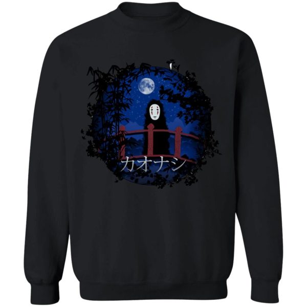 Spirited Away Poster - Spirited Away Kaonashi No Face by the blue Moon Sweatshirt-Apparel, kaonashi, no face, Spirited Away, Spirited Away In Theaters, Spirited Away Poster, Studio Ghibli Spirited Away, Sweatshirt