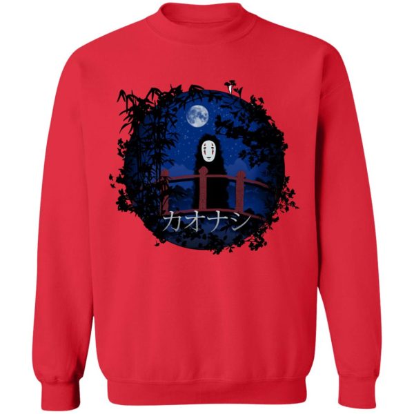 Spirited Away Poster - Spirited Away Kaonashi No Face by the blue Moon Sweatshirt-Apparel, kaonashi, no face, Spirited Away, Spirited Away In Theaters, Spirited Away Poster, Studio Ghibli Spirited Away, Sweatshirt