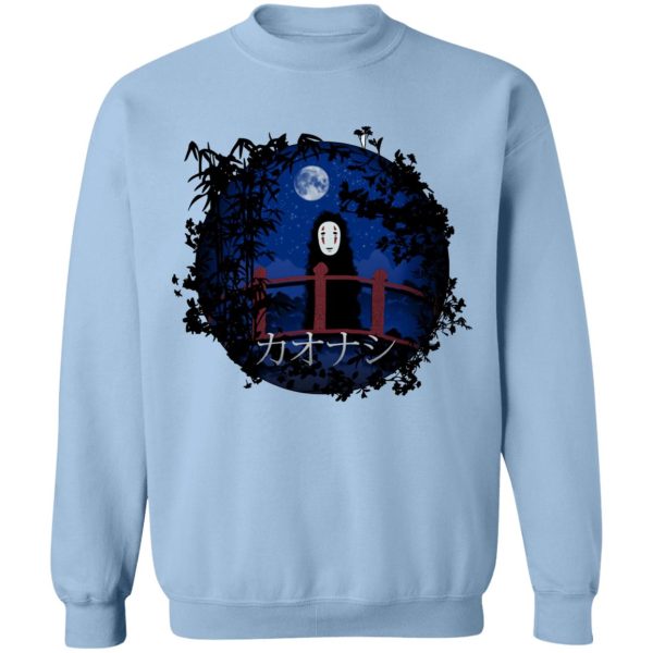 Spirited Away Poster - Spirited Away Kaonashi No Face by the blue Moon Sweatshirt-Apparel, kaonashi, no face, Spirited Away, Spirited Away In Theaters, Spirited Away Poster, Studio Ghibli Spirited Away, Sweatshirt