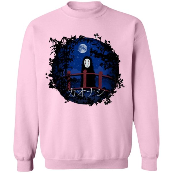 Spirited Away Poster - Spirited Away Kaonashi No Face by the blue Moon Sweatshirt-Apparel, kaonashi, no face, Spirited Away, Spirited Away In Theaters, Spirited Away Poster, Studio Ghibli Spirited Away, Sweatshirt